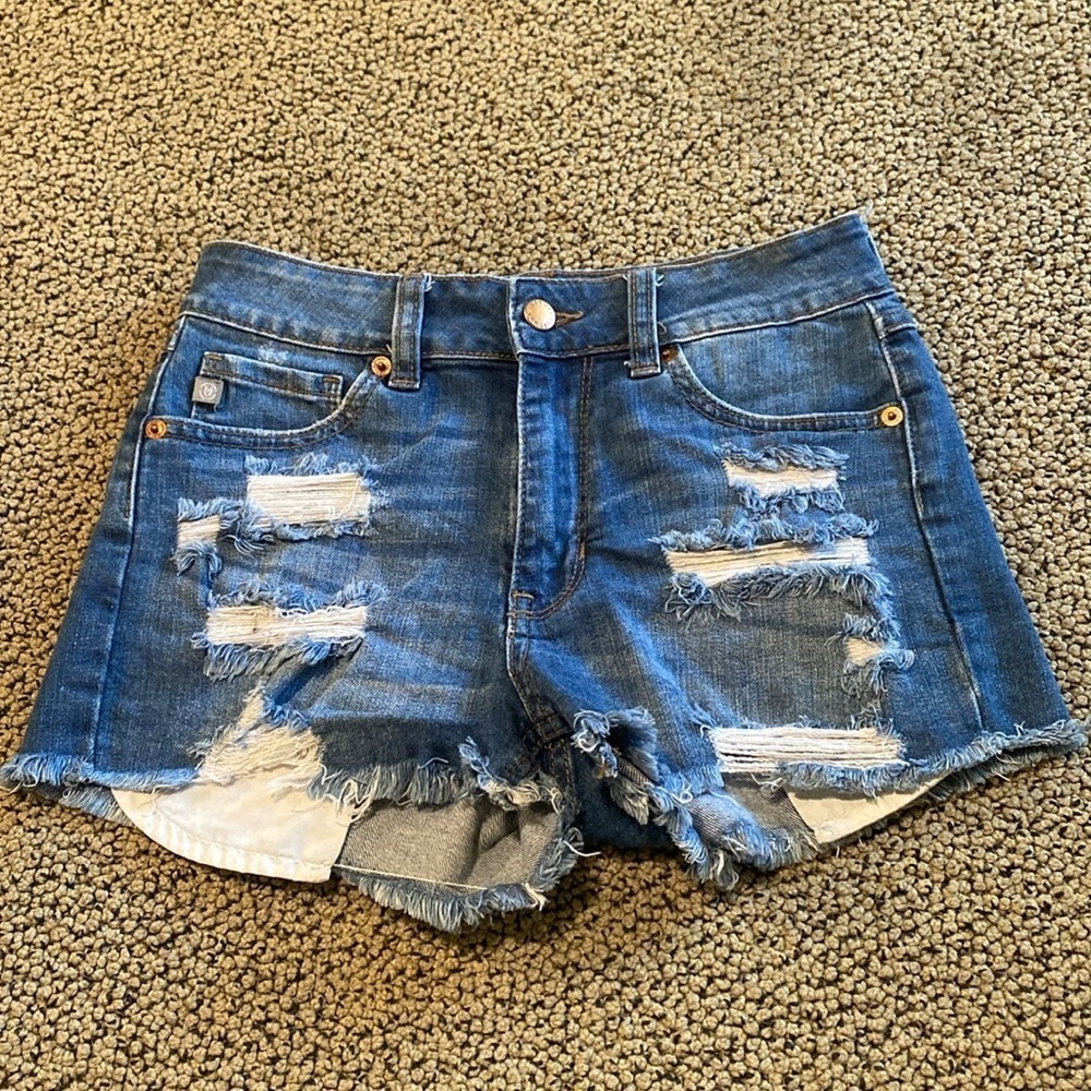 Just USA Distressed Jean Shorts Size XS in Like New Condition